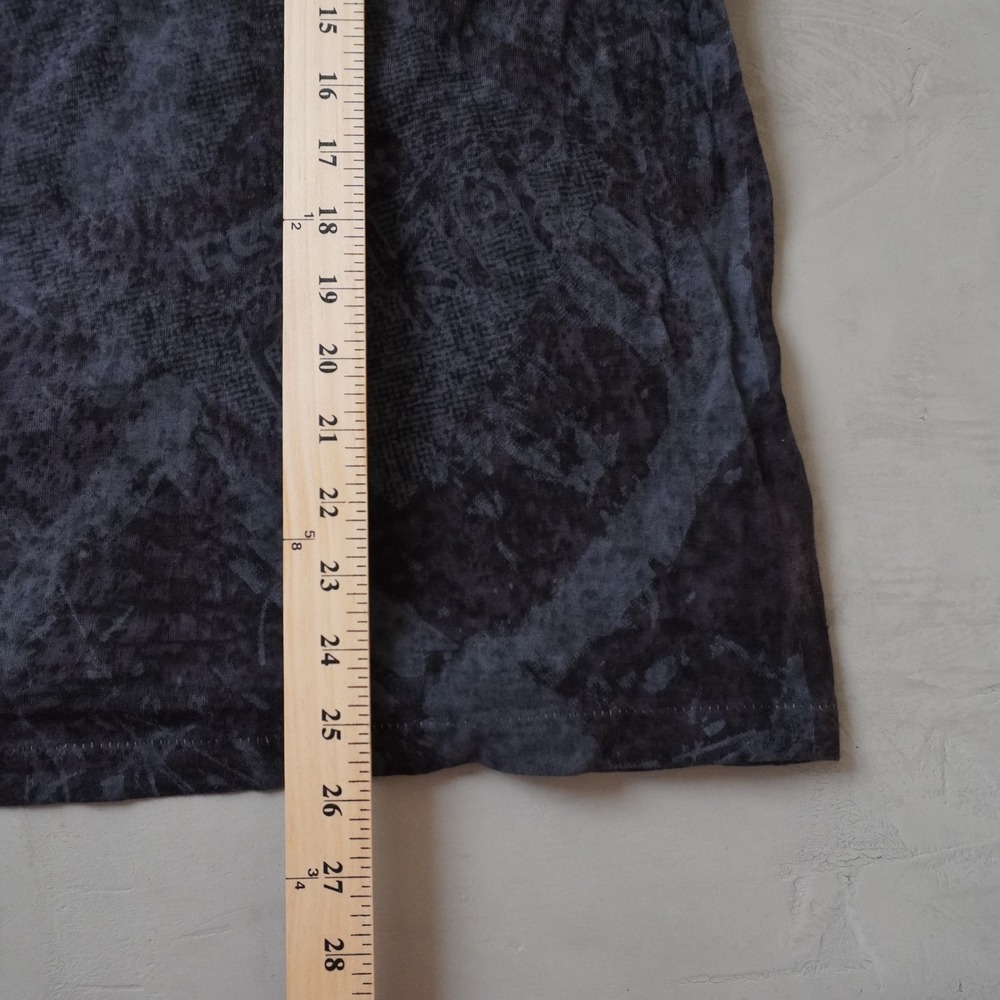 Vintage Reebok Blacktop T Shirt Mens Large L Gray Acid Wash All Over Print USA - Picture 7 of 8